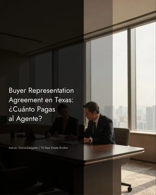 Buyer Representation Agreement en Texas: ¿Cuánto Pagas al Agente? (2026)