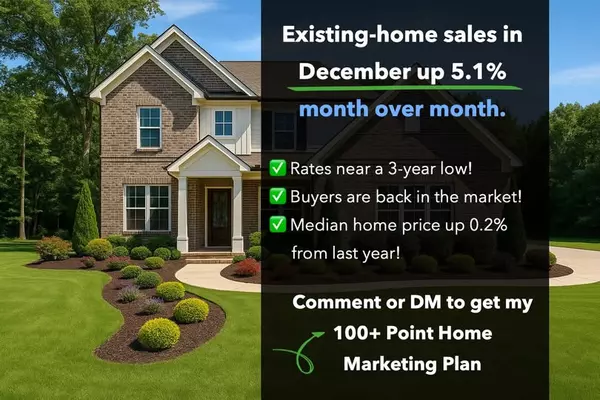 December home sales climbed 5.1% Month Over Month