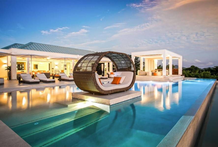 Stylish sea-view villa with pool in Terres Basses #LE, Saint Martin,