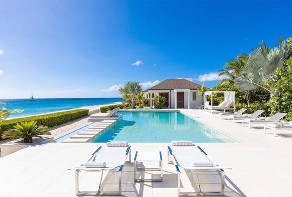 Modern Beachfront Villa on Baie Longue Beach #LE, Caribbean,