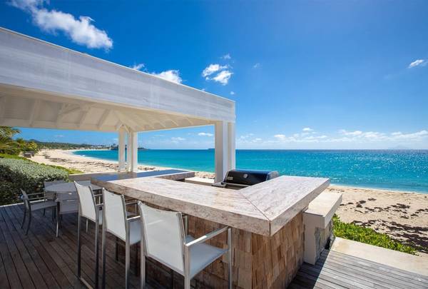 Caribbean,,Modern Beachfront Villa on Baie Longue Beach #LE