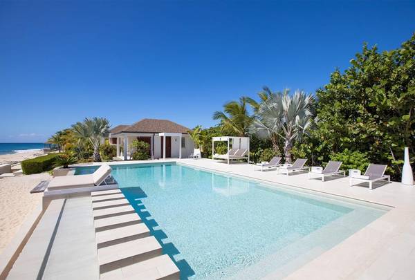 Caribbean,,Modern Beachfront Villa on Baie Longue Beach #LE