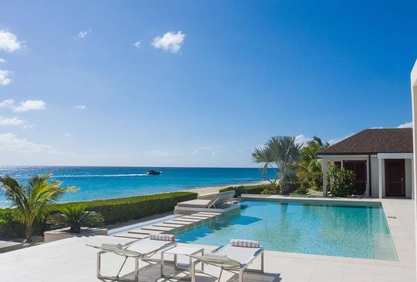 Caribbean,,Modern Beachfront Villa on Baie Longue Beach #LE