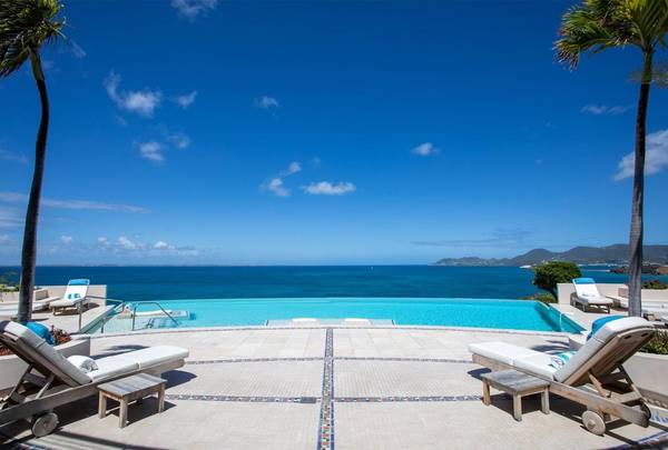 Cliffside Oceanview Villa in Terres Basses #LE, Saint Martin,