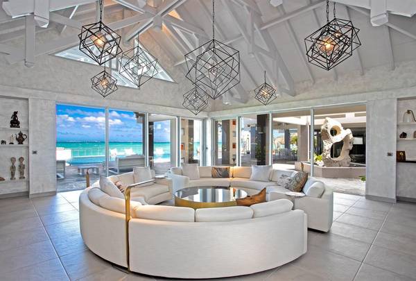 Beachfront Estate with Private Spa & Tennis in Baie Rouge #LE, St. Martin,