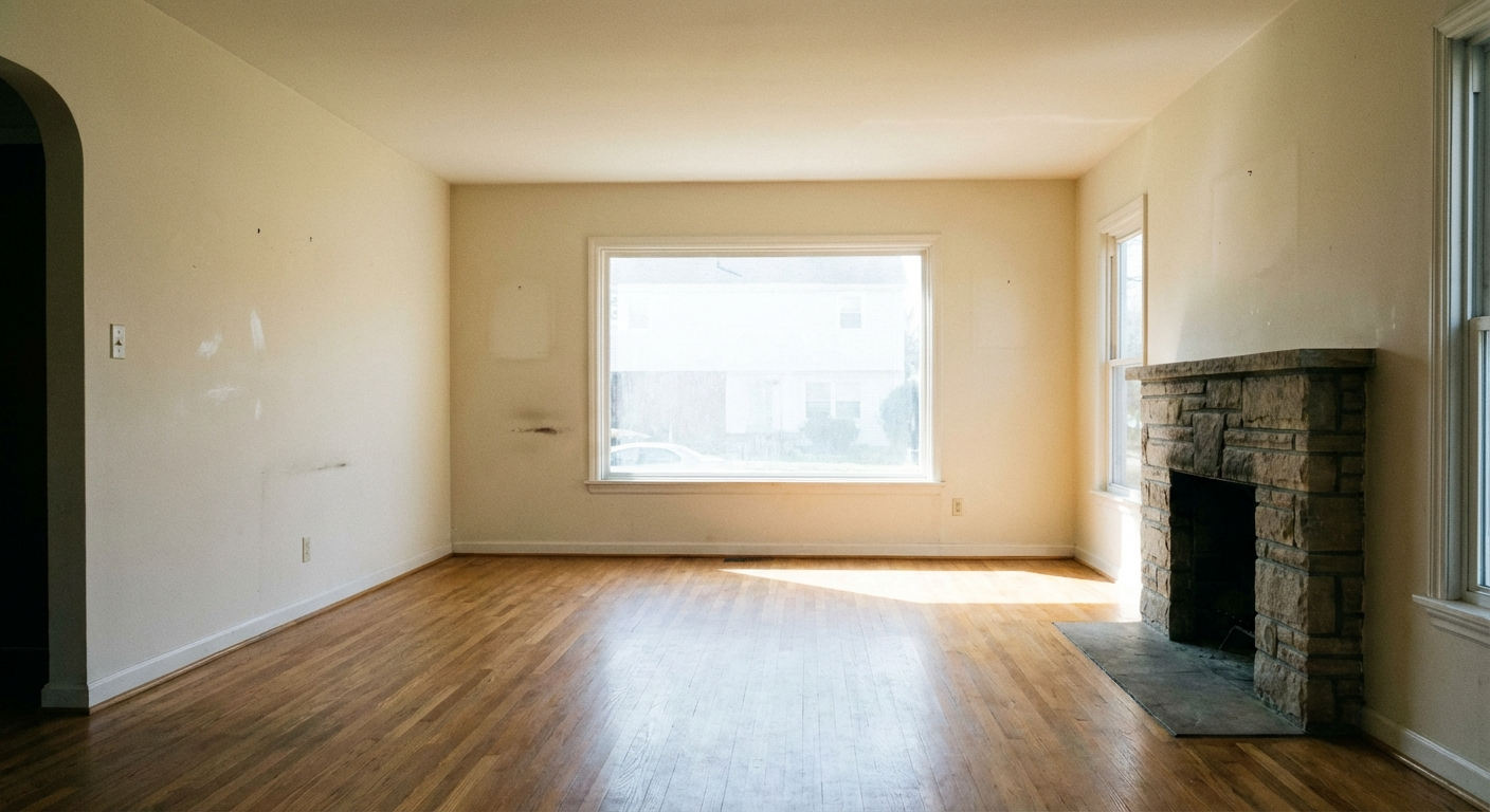 Staging vs not staging comparison for a home listing