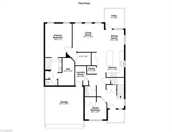 1425 Blooming Mountain WAY - First Floor Plan