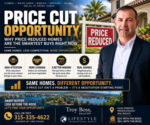 Why Price-Cut Homes Are Central Florida's Best Buyer Opportunity