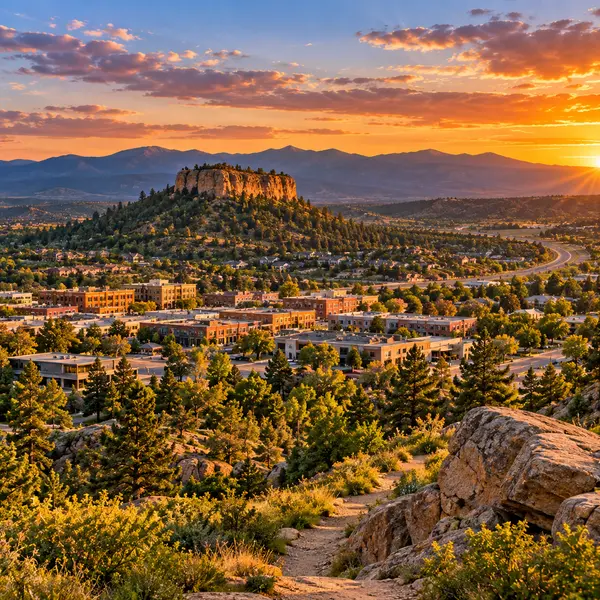 Golden-Hour Mesa Overlook