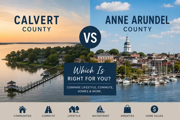 feature image of Calvert County vs. Anne Arundel County: Which Is Right for You?