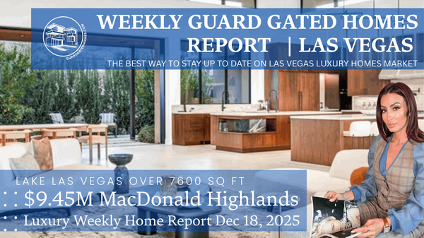 Las Vegas Guard-Gated Homes Market Update: New Listings, Sold Homes & Pricing Trends