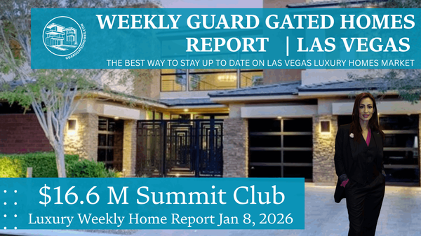 Las Vegas Luxury Guard Gated Homes Market Report January 2026