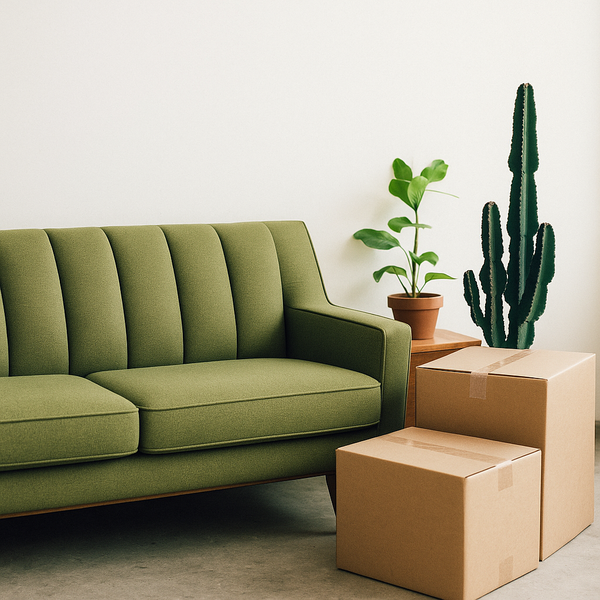 inside with boxes