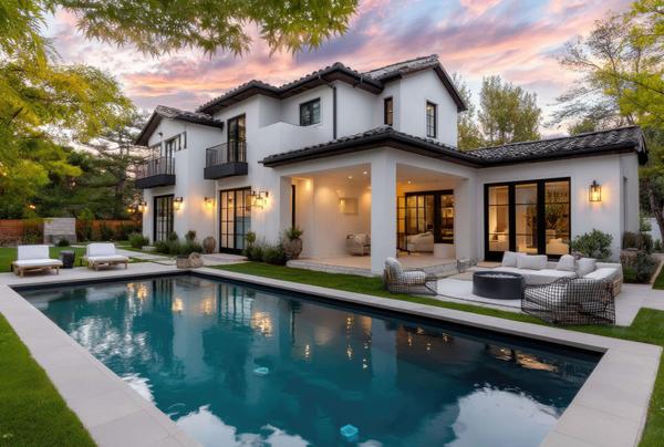 Luxury home with private pool in socal