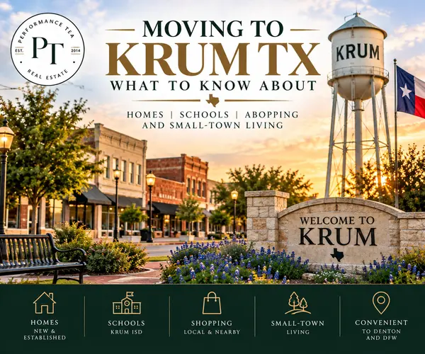 feature image of Moving to Krum TX: What to Know About Homes, Schools, Shopping and Small-Town Living
