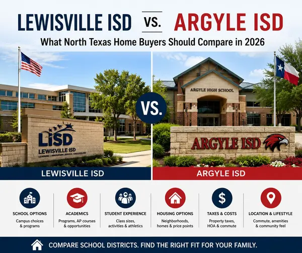 Lewisville ISD vs. Argyle ISD: What North Texas Home Buyers Should Compare in 2026