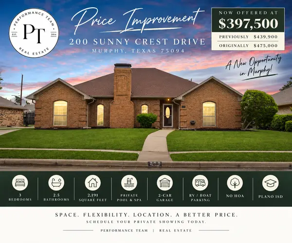 Price Improvement: Single-Story Murphy TX Home With Pool, No HOA and Plano ISD Now $397,500