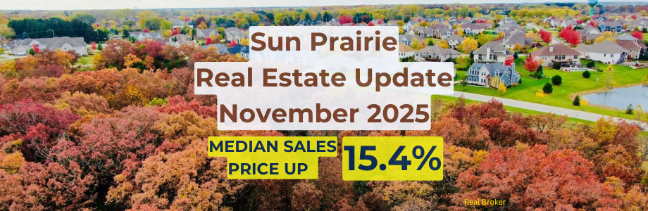 Sun Prairie Wisconsin Real Estate Market Update November 2025 showing strong price growth and market statistics