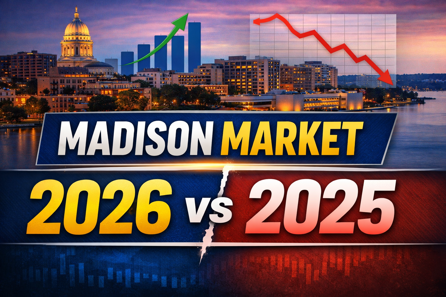 Madison Wisconsin housing market trends 2026 chart and real estate data