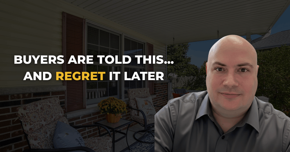 Home buyer reviewing documents with concern after purchasing a home in Dane County, Wisconsin