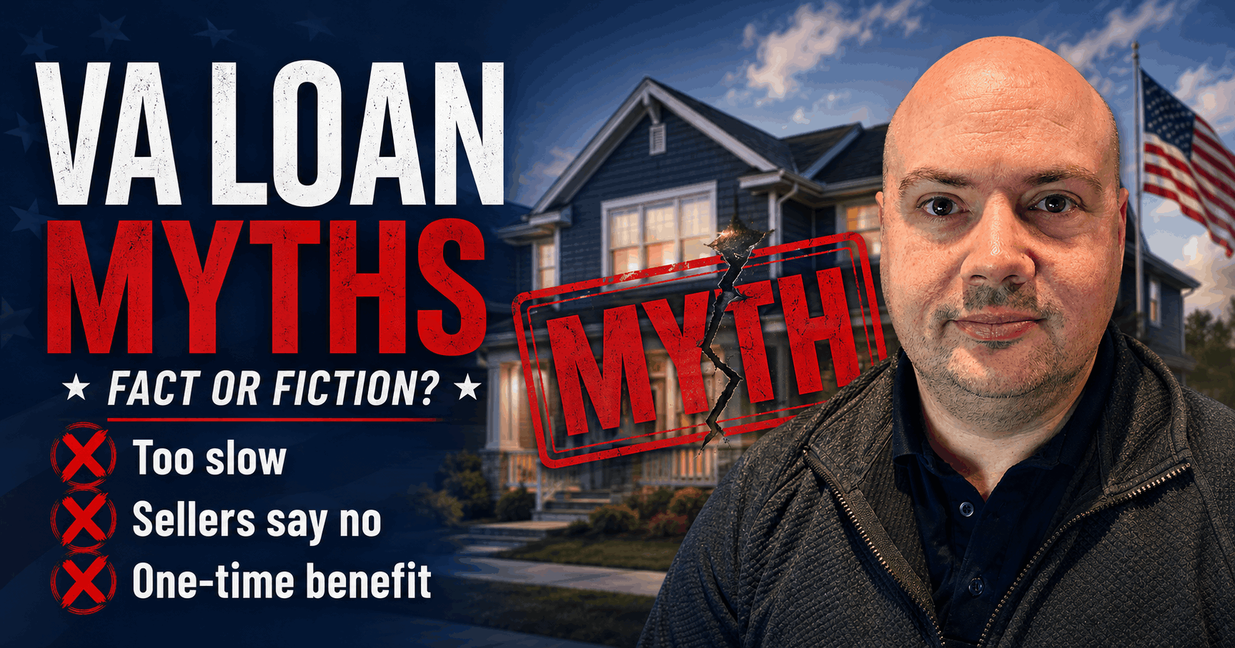 Wisconsin veteran and Realtor John Reuter, clearing up common VA loan myths for Dane County homebuyers