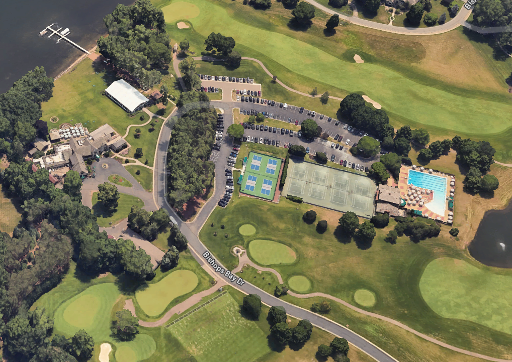 Bishops Bay clubhouse and country club grounds in Middleton, Wisconsin, a master-planned neighborhood community.