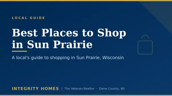 feature image of 7 Best Places to Shop in Sun Prairie, WI (Plus the Prairie Athletic Club)