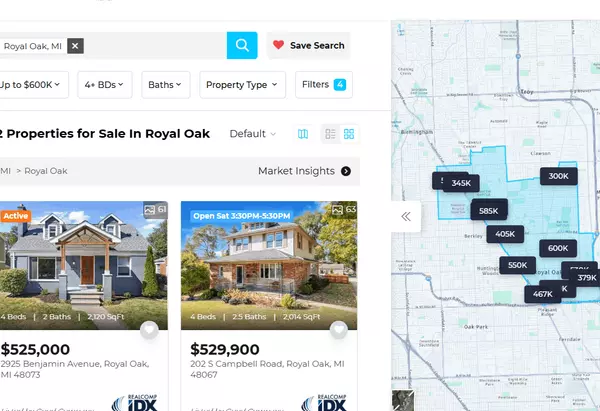 Royal Oak 4 Bedroom Homes for Sale Under 600k