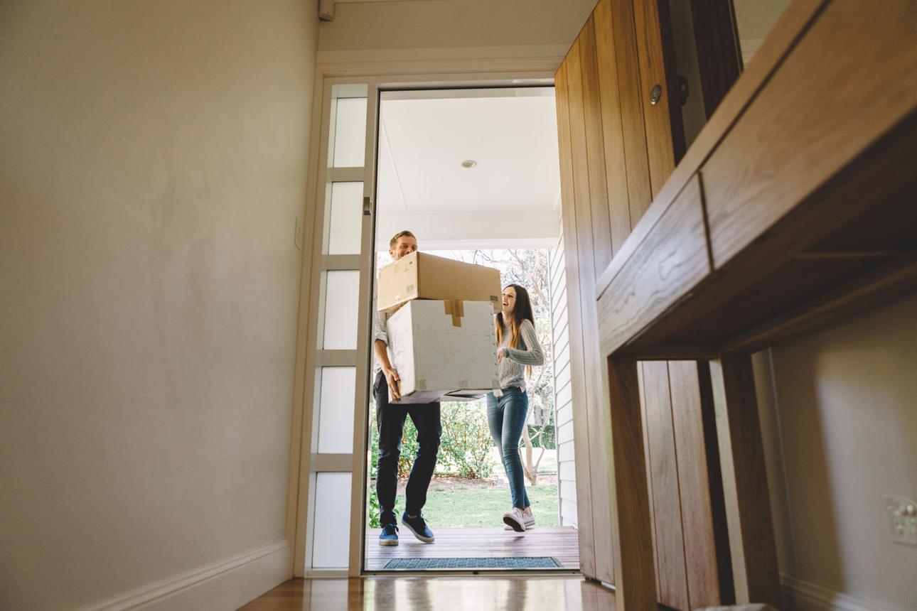 New homeowners shopping for household essentials