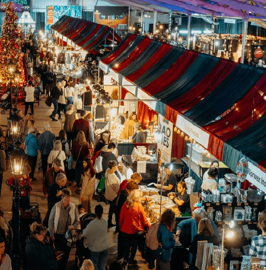 Spruce Meadows Christmas Market Shopping in South Calgary