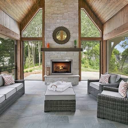 Cozy modern living room with natural light, warm tones and spring decor