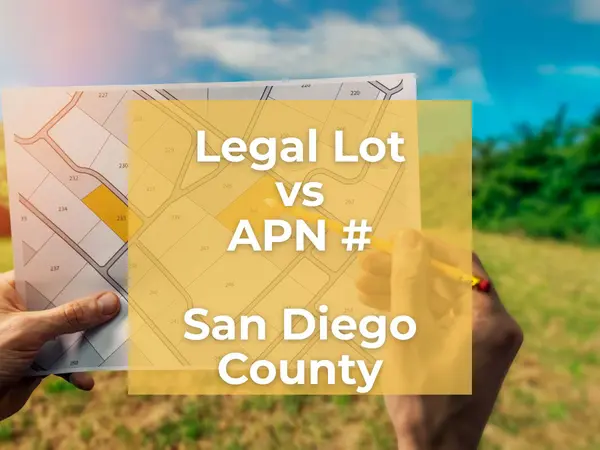 Legal Lot vs APN in San Diego County