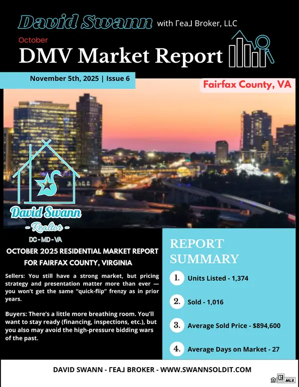  October 2025 DMV Real Estate Market Report,David Swann