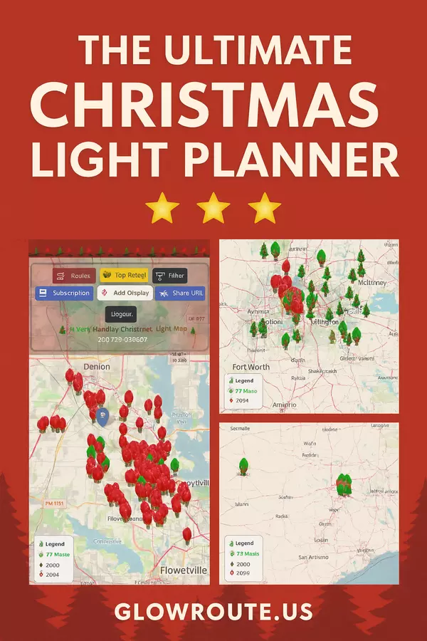 feature image of GlowRoute Brightens North Texas: Local Creator Chad Handley Expands the Ultimate Christmas Light Tracker Across Denton County