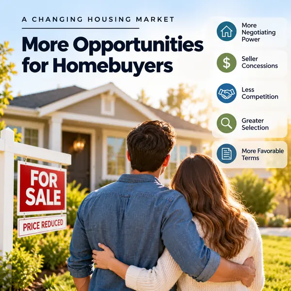feature image of Housing Market Shifts in Buyers' Favor: Opportunities for First-Time Homebuyers