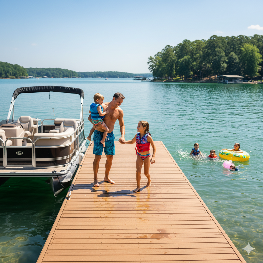 Happy Lake Lanier Family