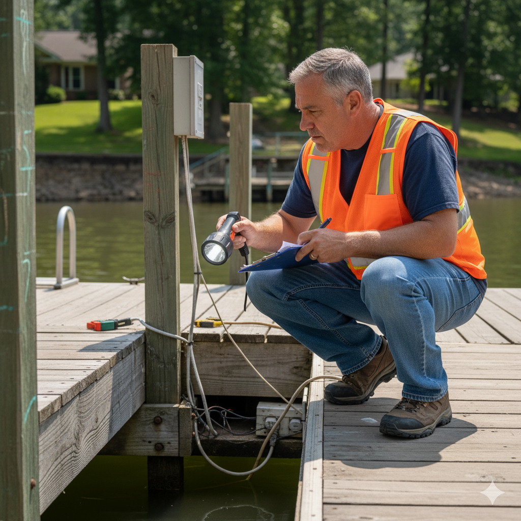 Professional Lake Lanier Home Dock Inspection