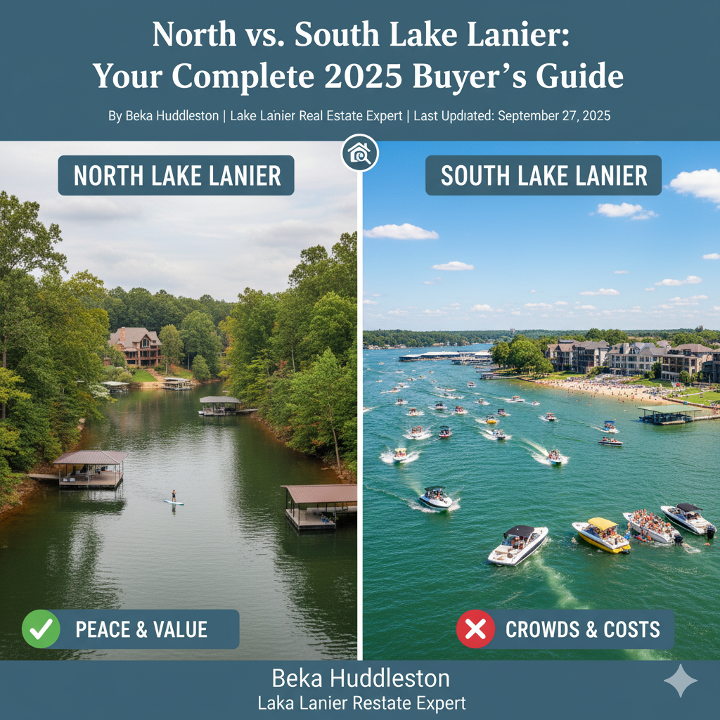 North vs South Lake Lanier: 2025 Expert Buyer’s Guide