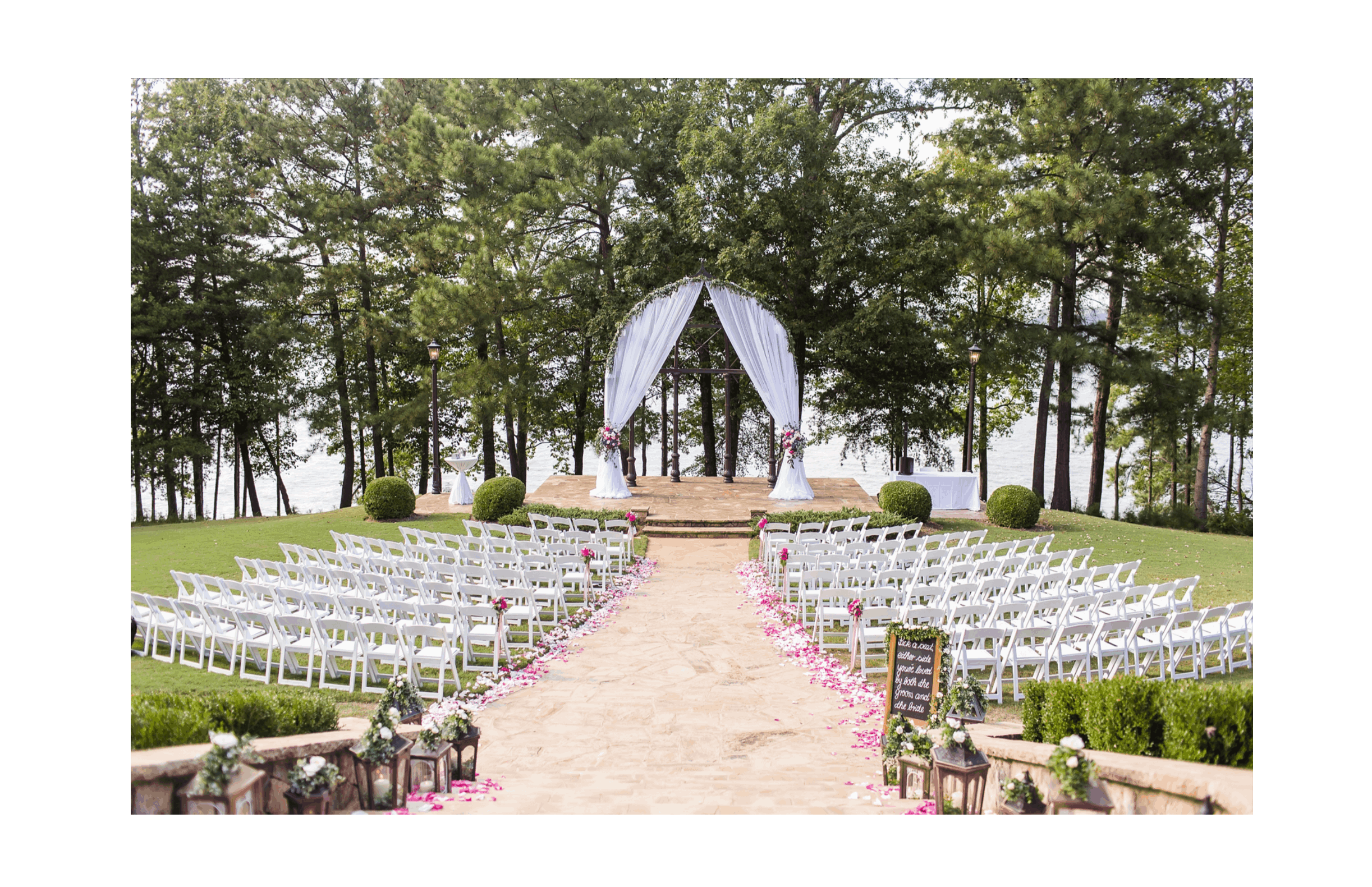 Lake Lanier wedding venue at Lanier Islands Resort waterfront ceremony