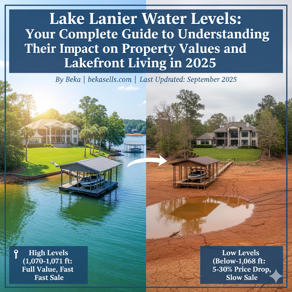Lake Lanier Water Levels (2025 Guide): Impact on Property Values & Lakefront Homes