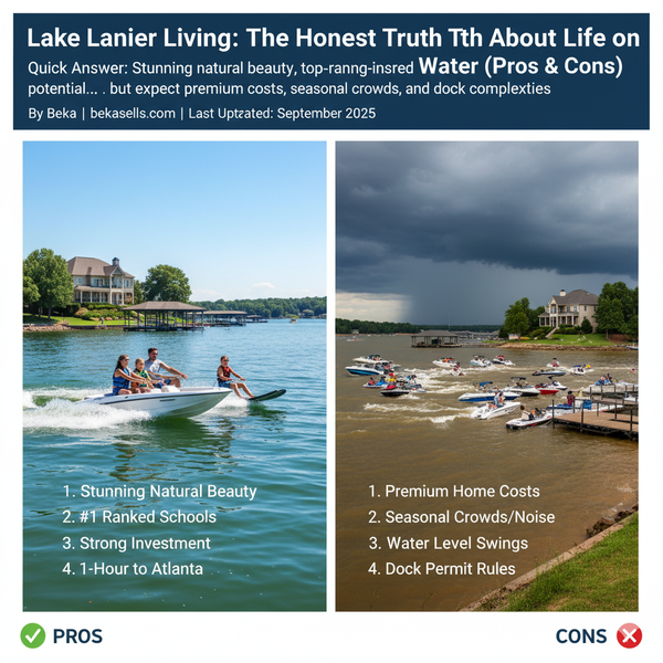 Pros & Cons of Living on Lake Lanier (2025 Guide)