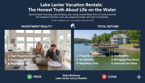 Lake Lanier Vacation Rental Investment Guide 2025 | ROI, Regulations & Reality