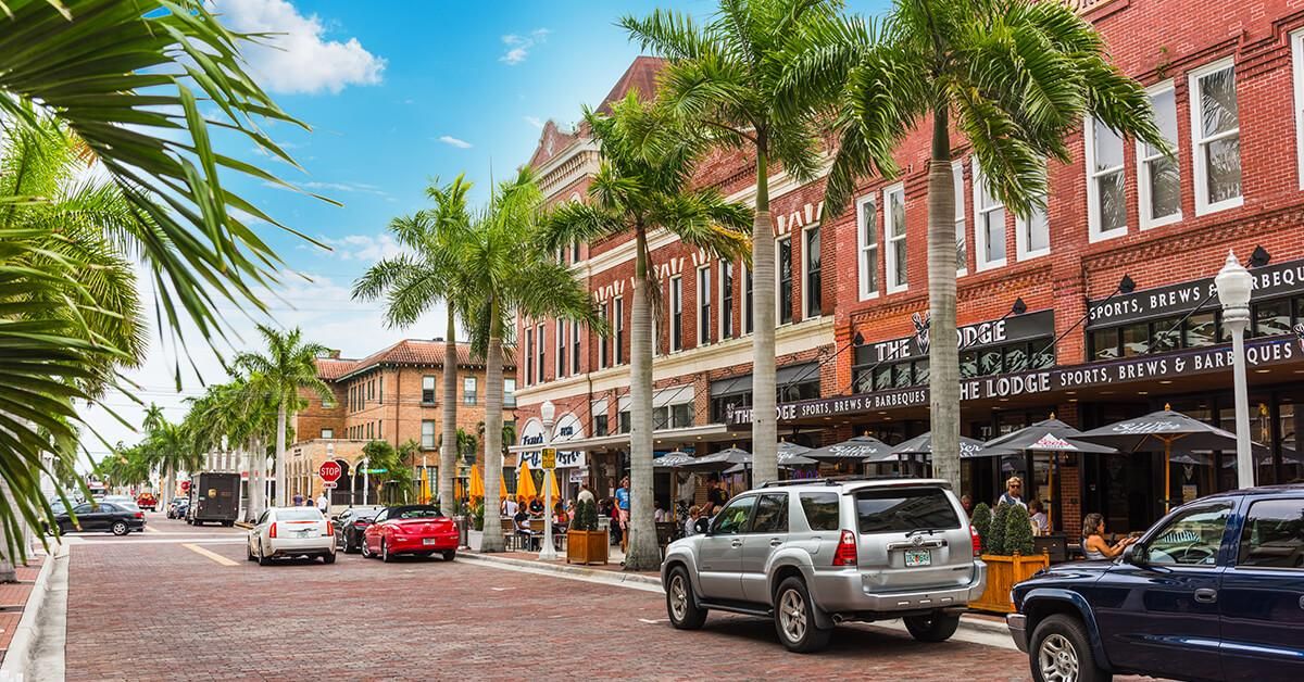 Downtown Fort Myers River District and Caloosahatchee River