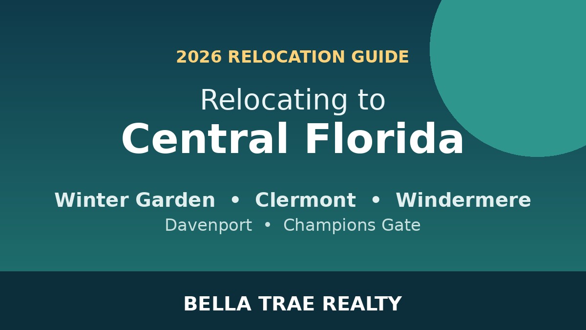 Relocating to Central Florida real estate guide by Bella Trae Realty