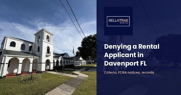 How Davenport FL Landlords Should Deny a Rental Application