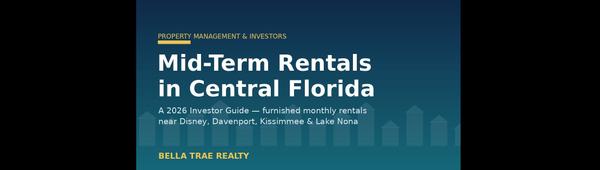 Mid-Term Rentals Near Disney: 2026 Central FL Investor Guide