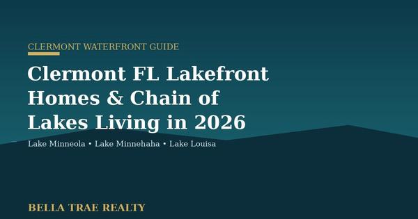 Clermont FL Lakefront Homes & Chain of Lakes Living in 2026
