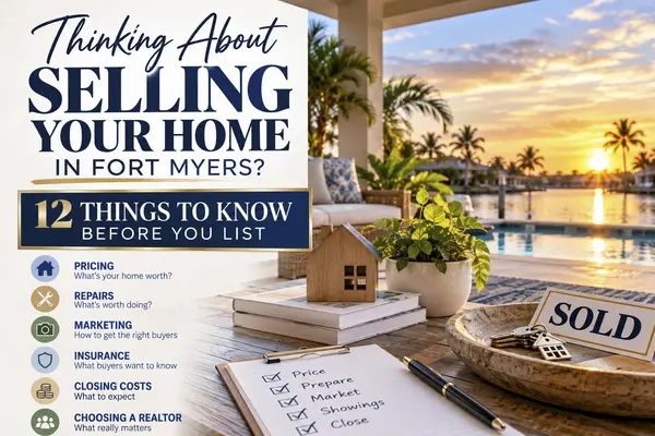 feature image of Thinking About Selling Your Home in Fort Myers? 12 Things to Know Before You List