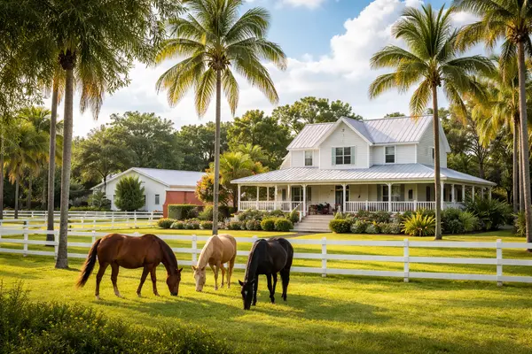 feature image of Fort Myers Homes for Sale with Acreage: Where to Live in Southwest Florida with Your Horses