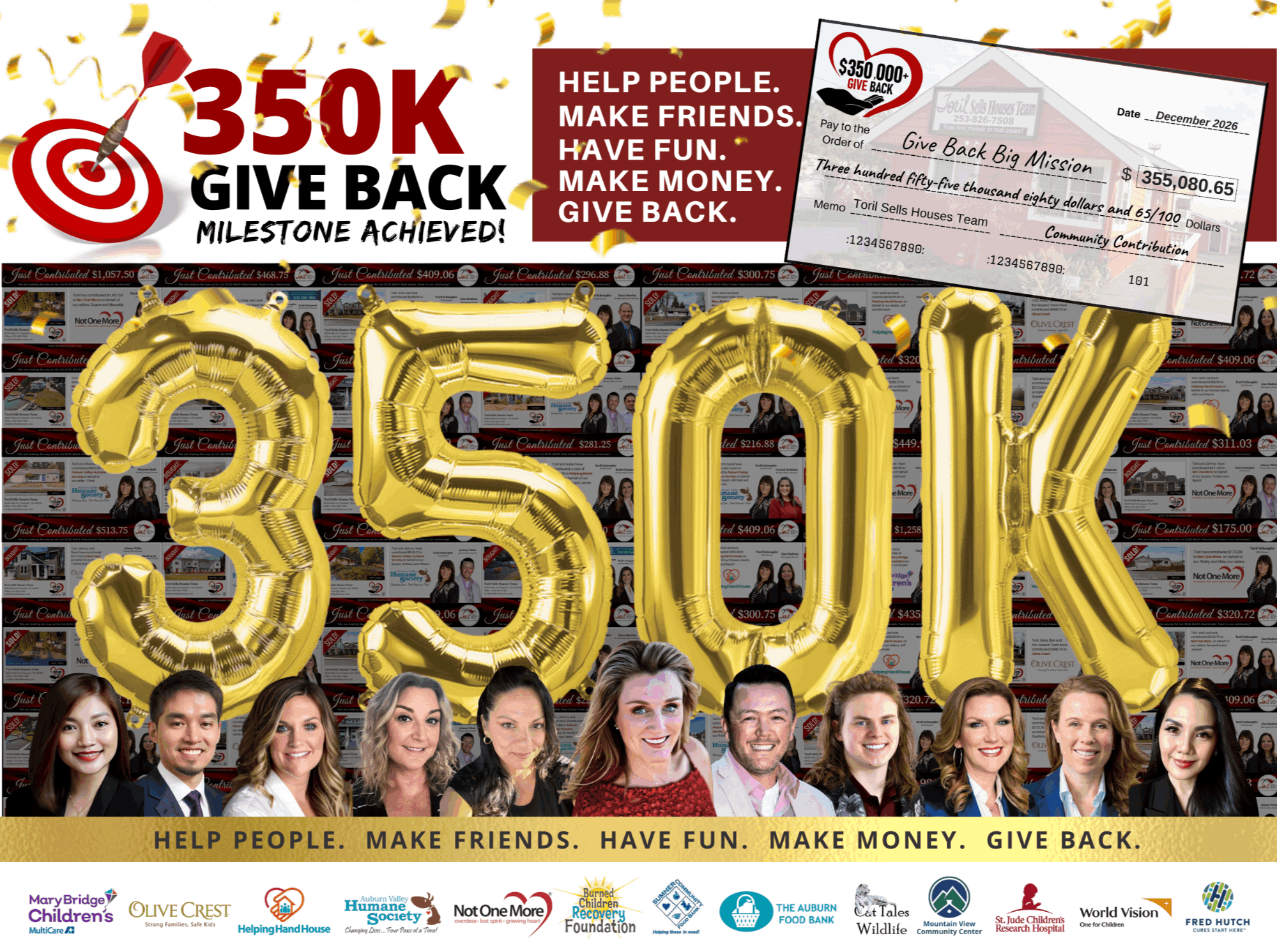 350K Give Back Milestone